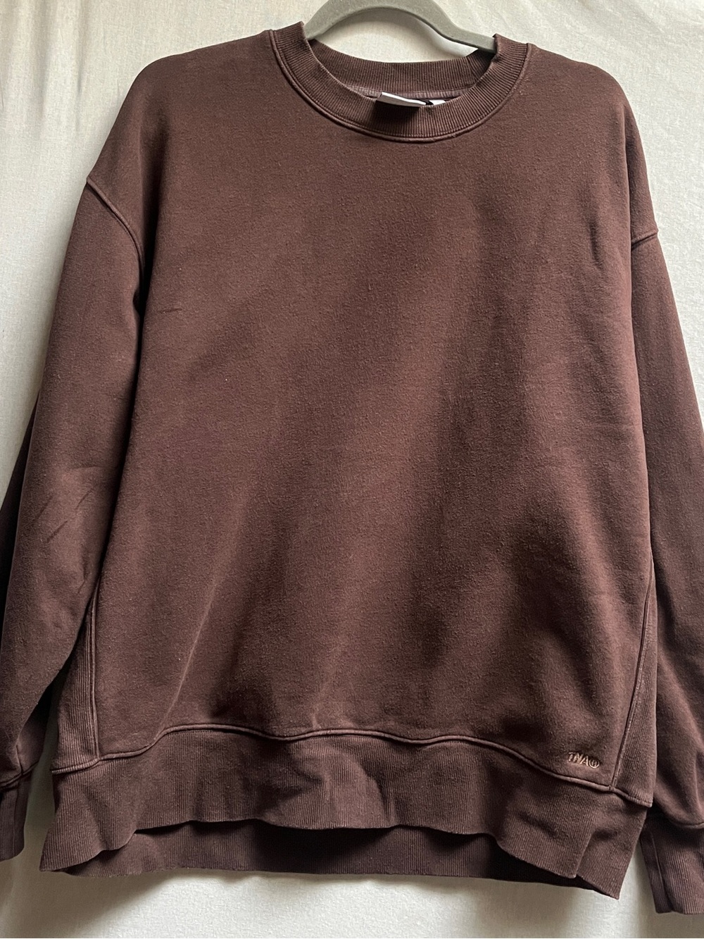 Aritzia TNA Cozy Fleece Boyfriend Crewneck Sweatshirt Size M